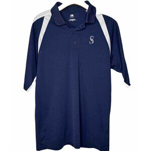 Seattle Mariners MLB Men’s Medium Baseball Golf Athleisure Fan  Polo Shirt Top